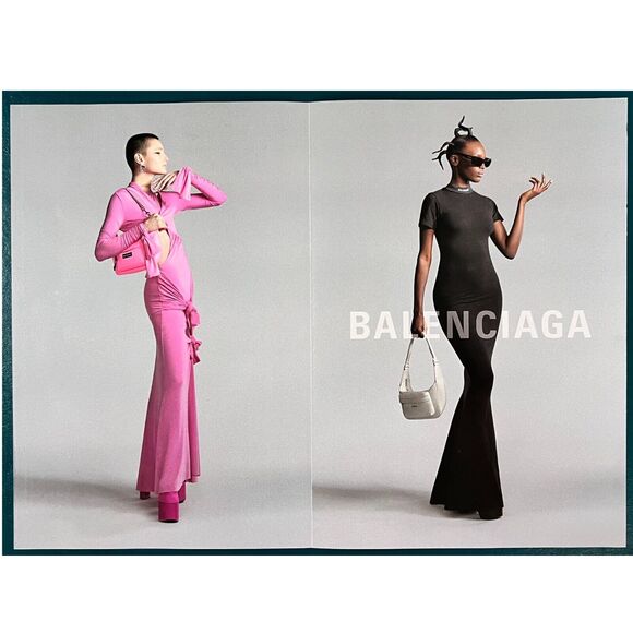 Balenciaga Luxury Fashion Women Demna 2-Page/2-Sided The Mud Show 2023 Print Ad - Picture 2 of 4